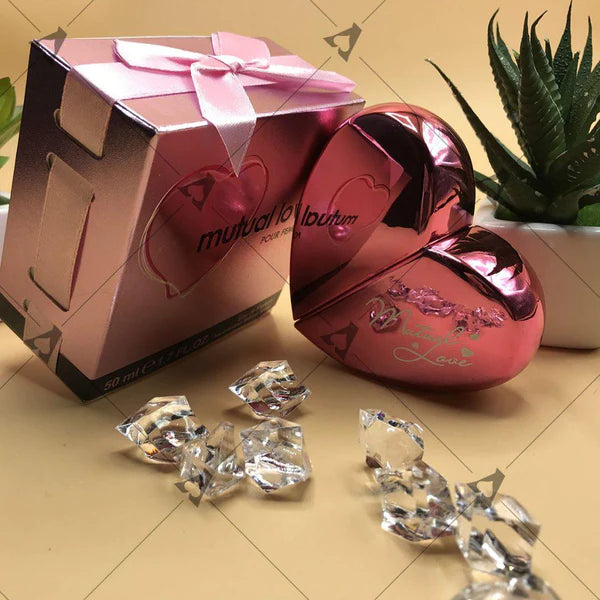 Pack of 3 Mutual Love Perfume – Heart Shape Love Perfume – Original 50ml For Unisex Women Ladies Girls
