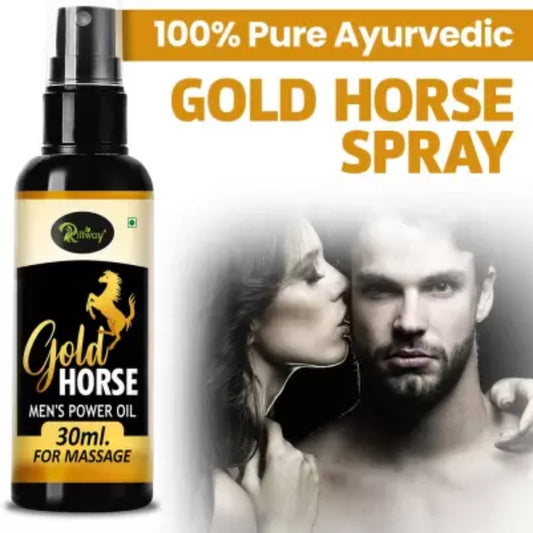 Gold Horse Men Sex Oil Sexual Oil Long Size Lubricant | Extra Energy